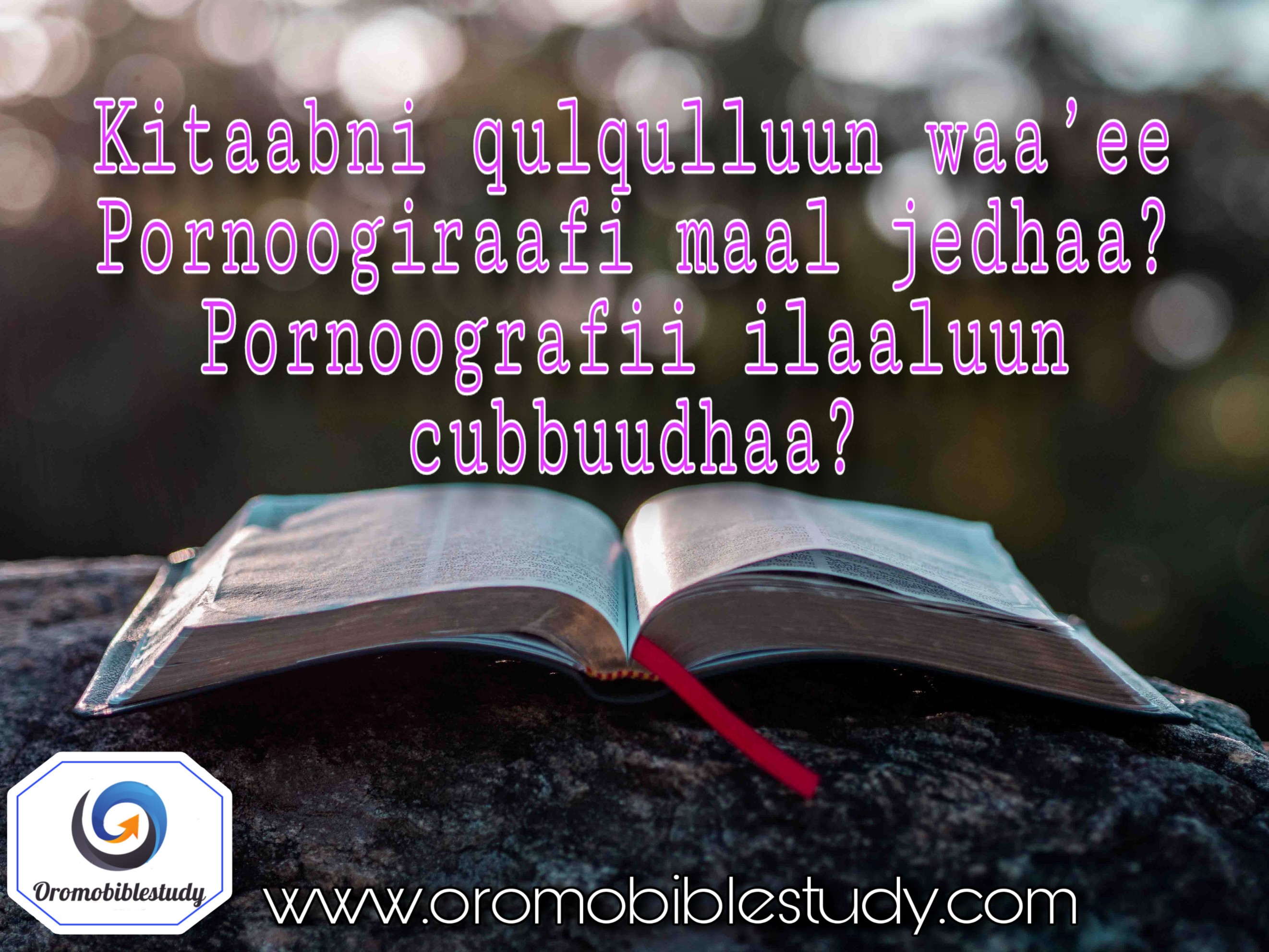 Kitaabni qulqulluun waa’ee Pornoogiraafi maal jedhaa?